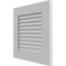 Ekena Millwork 12"W x 12"H True Fit PVC Louver Shutters Sample, Primed SAMPLE-TFPLVPR - alternate 2